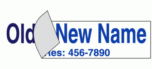 Decal - 8"x36" Change-A-Sign