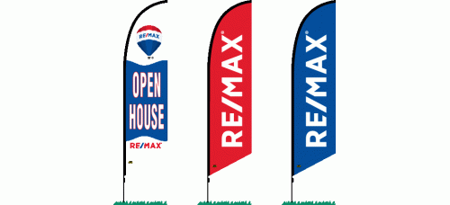 RE/MAX Flags - Red or Blue or Open House