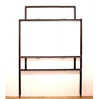 Frame - 18x30 Black 3/4" Angle 6x24 Top Header Frame