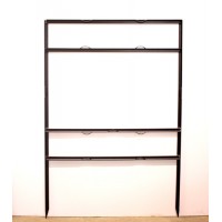 Frame - 18x30 Black 3/4" Angle 6x30 Top Header Frame Frame - 18x30 Black 3/4" Angle 6x30 Top Header Frame