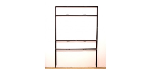 Frame - 18x30 Black 3/4" Angle 6x30 Top Header Frame