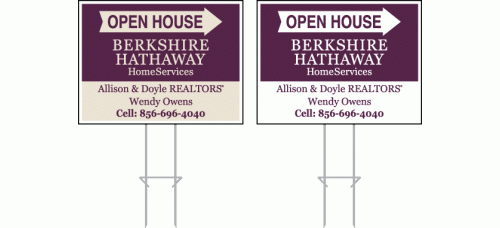 Berkshire Hathaway Directional - Custom 18x24 with Single or Double Sided Print
