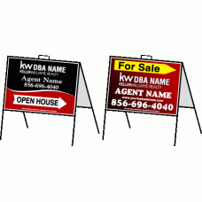 Keller Williams Directional - Custom 18x24 A-Frame with Two Single Sided Prints