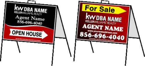Keller Williams Directional - Custom 18x24 A-Frame with Two Single Sided Prints