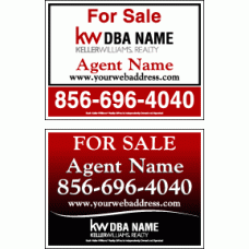 Keller Williams Yard Sign - 18x24x.040 Aluminum Yard Sign FREE SHIPPING Package - 6 Signs Total