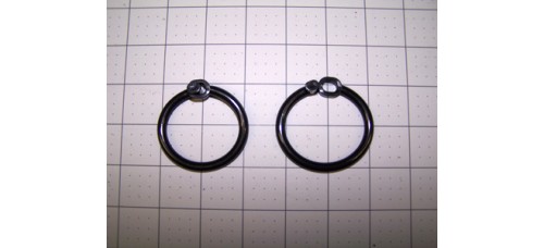 EZ-UP PVC Arm Post Replacement Sign Hanging Snap Rings (20/Pack)