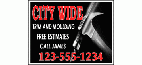 Contractor Job Sign - 18x24 Multicolor Sign