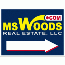 MS Woods Directional - Custom 18x24 with Single or Double Sided Print